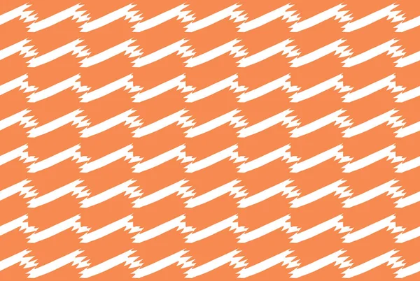 Фон Векторной Текстуры Безseamless Узор Ручной Рисунок Оранжевый Белый Цвета — стоковый вектор