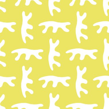 Vektörsüz doku arkaplan deseni. El çizimi, sarı ve beyaz renkler.