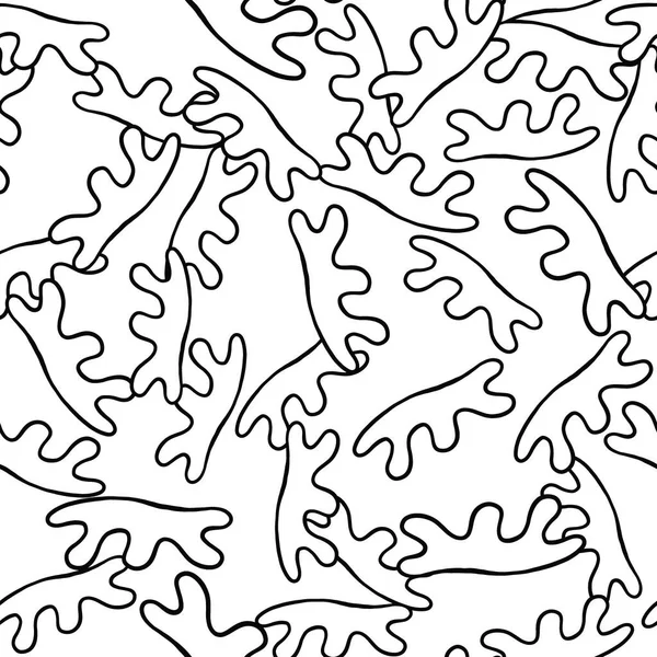 Векторний Безшовний Візерунок Текстури Фону Мальовані Вручну Чорно Білі Кольори — стоковий вектор