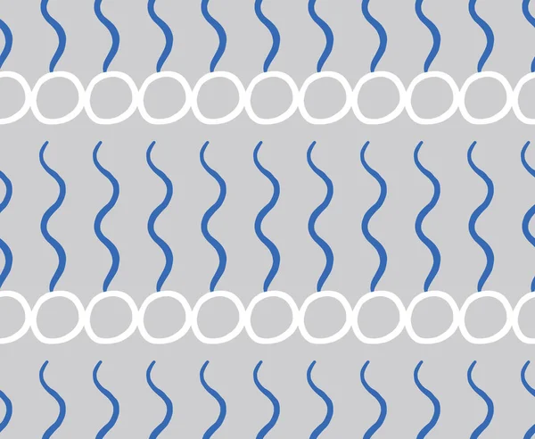 Διάνυσμα Φόντο Υφή Αδιάλειπτη Μοτίβο Χειροποίητα Γκρι Μπλε Και Λευκά — Διανυσματικό Αρχείο