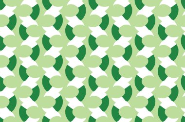 Vektör dokusu arka plan, kusursuz desen. El çizimi, yeşil ve beyaz renkler.