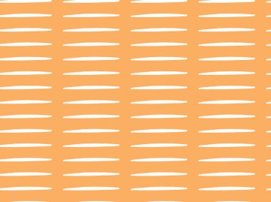 Vektör dokusu arka plan, kusursuz desen. El çizimi, turuncu ve beyaz renkler.