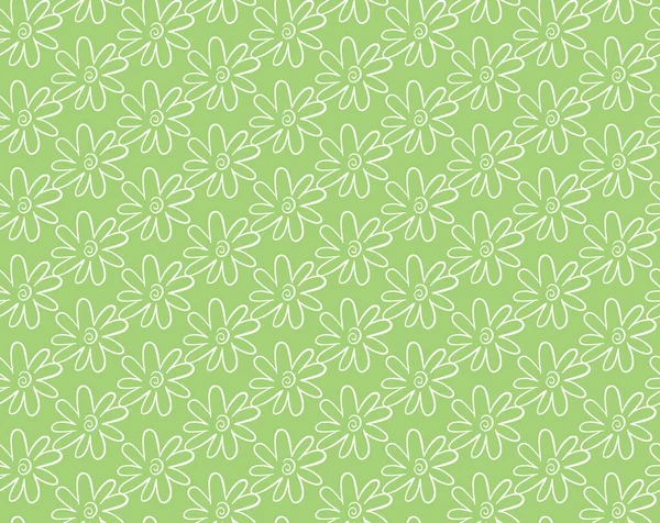 Фон Векторной Текстуры Безseamless Узор Ручной Рисунок Зеленый Белый Цвета — стоковый вектор