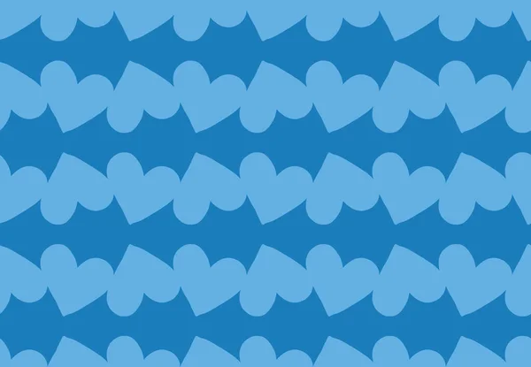 Fond Texture Vectorielle Motif Sans Couture Couleurs Dessinées Main Bleu — Image vectorielle