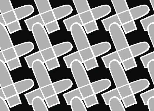 Vektor Textur Hintergrund Nahtloses Muster Handgezeichnet Schwarze Graue Und Weiße — Stockvektor