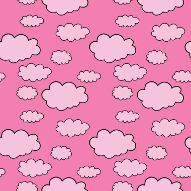 Vektörsüz doku arkaplan deseni. El çizimi, pembe ve siyah renkler.