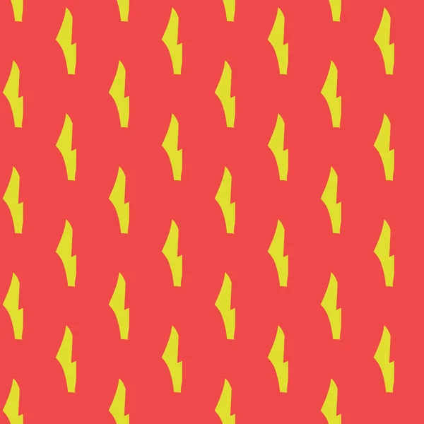 Векторный Бесшовный Текстурный Фон Цвет Ручной Работы Красный Желтый — стоковый вектор