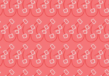 Vektör dokusu arka plan, kusursuz desen. El çizimi, kırmızı ve beyaz renkler.