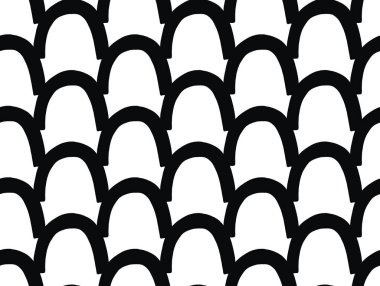 Vektör dokusu arka plan, kusursuz desen. El çizimi, siyah beyaz renkler.