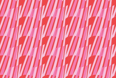 Vektör dokusu arka plan, kusursuz desen. El çizimi, kırmızı ve pembe renkler.