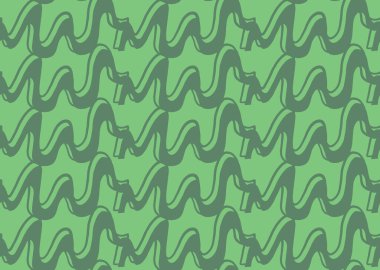 Vektör dokusu arka plan, kusursuz desen. El çizimi ve yeşil renkler.