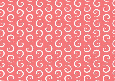 Vektör dokusu arka plan, kusursuz desen. El çizimi, kırmızı ve beyaz renkler.