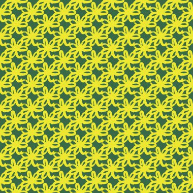 Vektörsüz doku arkaplan deseni. El çizimi, yeşil ve sarı renkler.