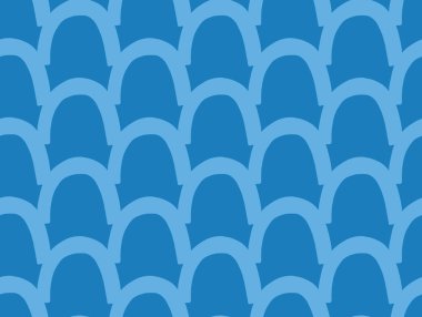 Vektör dokusu arka plan, kusursuz desen. El çizimi ve mavi renkler.