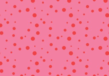 Vektör dokusu arka plan, kusursuz desen. El çizimi, pembe ve kırmızı renkler.