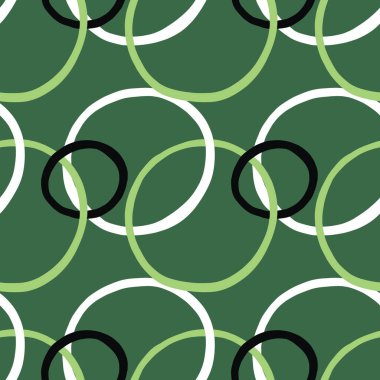 Vektörsüz doku arkaplan deseni. El çizimi, yeşil, siyah ve beyaz renkler.