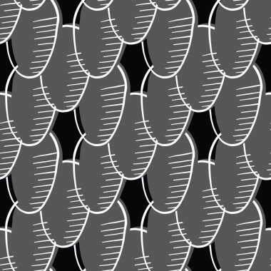 Vektörsüz doku arkaplan deseni. El çizimi, siyah, beyaz ve gri renkler.