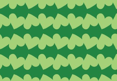 Vektör dokusu arka plan, kusursuz desen. El çizimi ve yeşil renkler.