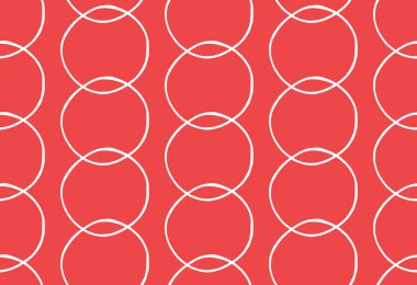 Vektör dokusu arka plan, kusursuz desen. El çizimi, kırmızı ve beyaz renkler.