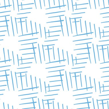 Vektörsüz doku arkaplan deseni. El çizimi, mavi ve beyaz renkler.