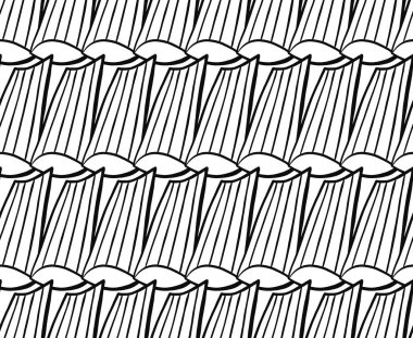 Vektör dokusu arka plan, kusursuz desen. El çizimi, siyah beyaz renkler.