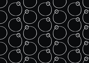 Vektör dokusu arka plan, kusursuz desen. El çizimi, siyah beyaz renkler.