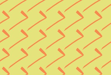 Vektör dokusu arka plan, kusursuz desen. El çizimi, sarı ve turuncu renkler.