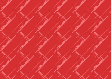 Vektör dokusu arka plan, kusursuz desen. El çizimi ve kırmızı renkler.