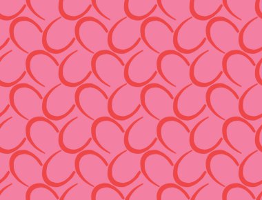 Vektör dokusu arka plan, kusursuz desen. El çizimi, pembe ve kırmızı renkler.