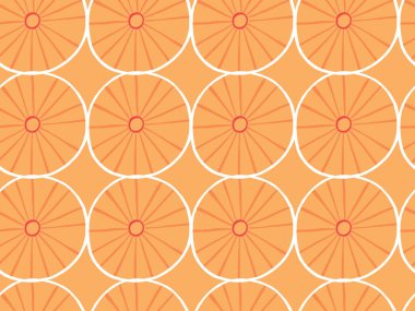 Vektör dokusu arka plan, kusursuz desen. El çizimi, turuncu ve beyaz renkler.