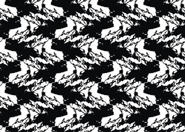 Vektör dokusu arka plan, kusursuz desen. El çizimi, siyah beyaz renkler.