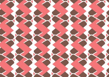 Vektör dokusu arka plan, kusursuz desen. El çizimi, kırmızı, kahverengi ve beyaz renkler.