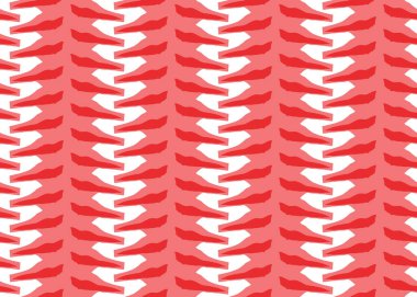 Vektör dokusu arka plan, kusursuz desen. El çizimi, kırmızı ve beyaz renkler.