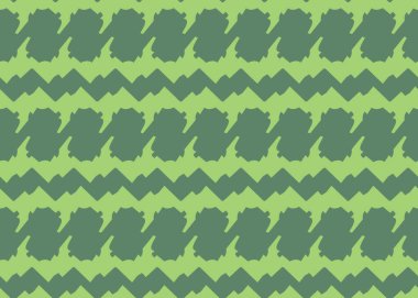 Vektör dokusu arka plan, kusursuz desen. El çizimi ve yeşil renkler.