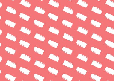 Vektör dokusu arka plan, kusursuz desen. El çizimi, kırmızı ve beyaz renkler.