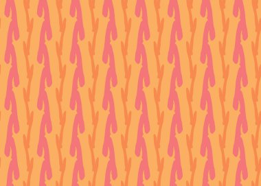 Vektör dokusu arka plan, kusursuz desen. El çizimi ve turuncu renkler.