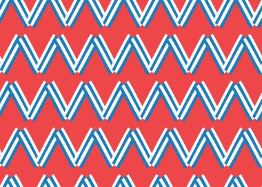 Vektör dokusu arka plan, kusursuz desen. El çizimi, kırmızı, mavi ve beyaz renkler.