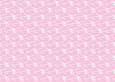 Vektör dokusu arka plan, kusursuz desen. El çizimi, pembe ve beyaz renkler.