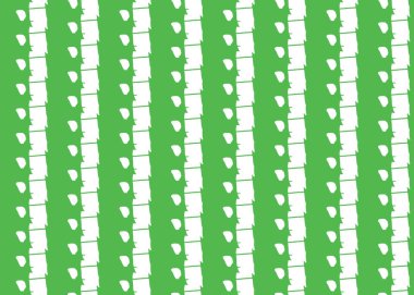 Vektör dokusu arka plan, kusursuz desen. El çizimi, yeşil ve beyaz renkler.