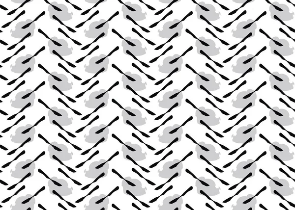 Vektör dokusu arka plan, kusursuz desen. El çizimi, siyah, gri ve beyaz renkler.