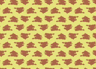 Vektör dokusu arka plan, kusursuz desen. El çizimi, sarı ve kahverengi renkler.