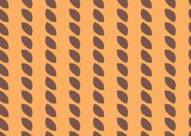 Vektör dokusu arka plan, kusursuz desen. El çizimi, turuncu ve kahverengi renkler.