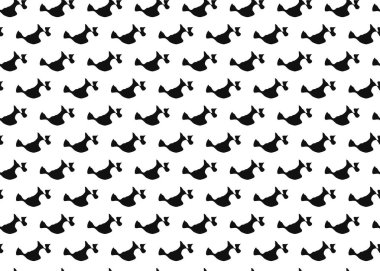 Vektör dokusu arka plan, kusursuz desen. El çizimi, siyah beyaz renkler.