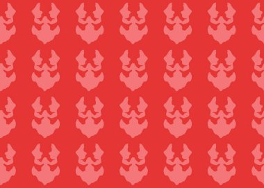 Vektör dokusu arka plan, kusursuz desen. El çizimi ve kırmızı renkler.