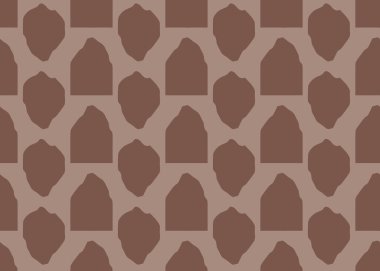 Vektör dokusu arka plan, kusursuz desen. El çizimi ve kahverengi renkler.