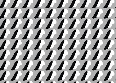 Vektör dokusu arka plan, kusursuz desen. El çizimi, siyah, gri ve beyaz renkler.