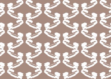 Vektör dokusu arka plan, kusursuz desen. El çizimi, kahverengi ve beyaz renkler.