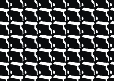 Vektör dokusu arka plan, kusursuz desen. El çizimi, siyah beyaz renkler.