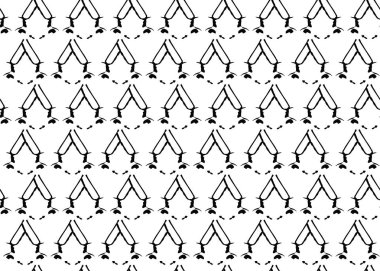 Vektör dokusu arka plan, kusursuz desen. El çizimi, siyah beyaz renkler.