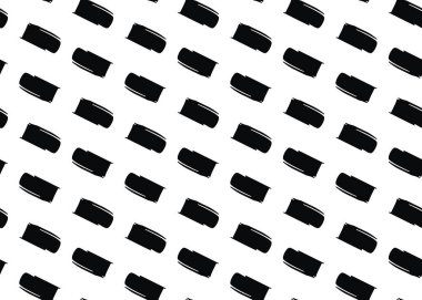 Vektör dokusu arka plan, kusursuz desen. El çizimi, siyah beyaz renkler.